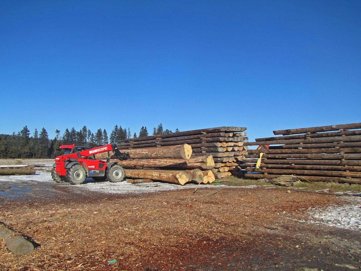 Unser Sägewerk — Holzlager
