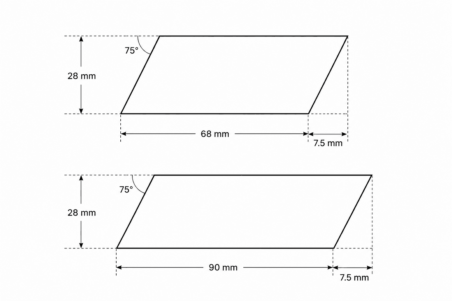Rhombusbretter — 3