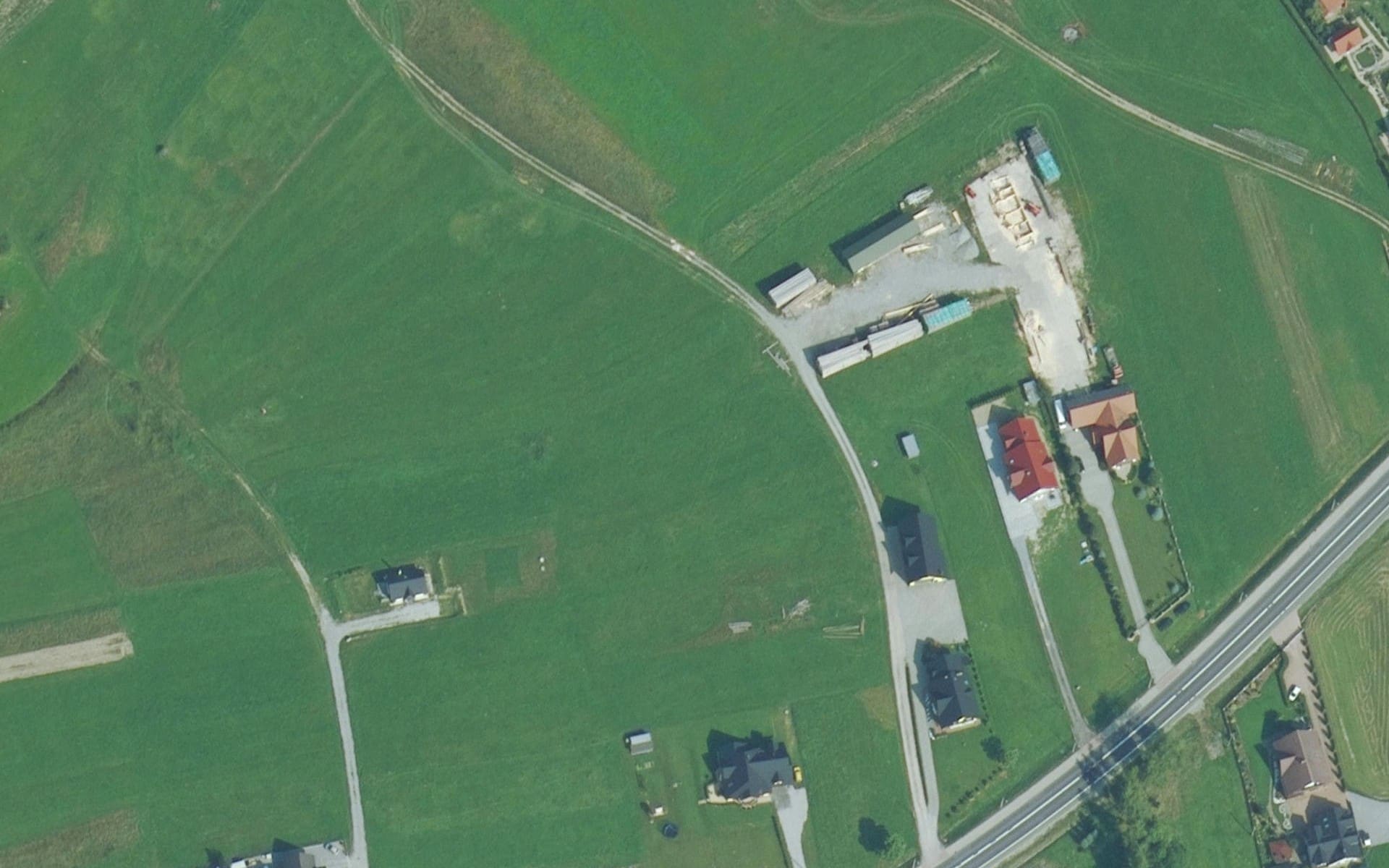 Satellitenansicht Sägewerk und Hobelwerk Podwilk